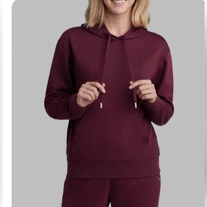 NWT Tommy John Luxe French Terry Hoodie in burgundy